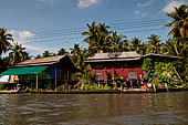 Scenery along the canal leading to Damnoen Saduak Floating Market. 